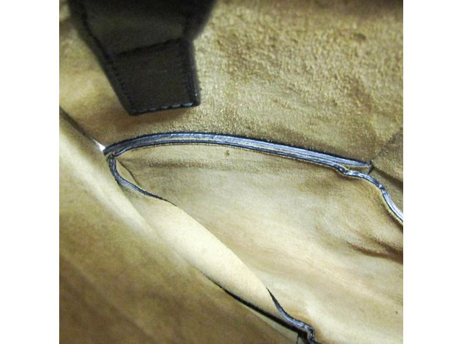 Borsa a Spalla Maxi Intrecciato in Pelle Bottega Veneta Nero - vista 7