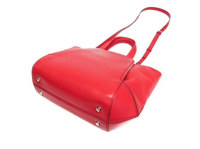 Borsa in pelle Tod's da donna in rosso - vista 2