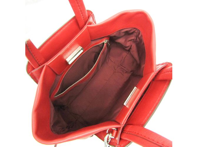 Borsa in pelle Tod's da donna in rosso - vista 3