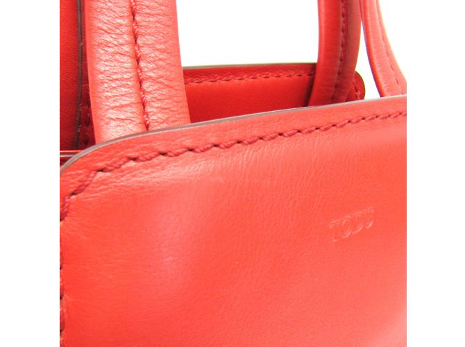 Borsa in pelle Tod's da donna in rosso - vista 5
