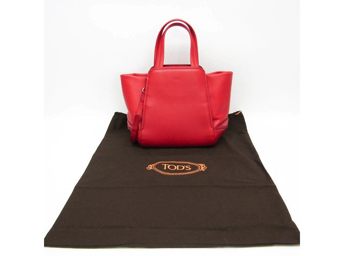 Borsa in pelle Tod's da donna in rosso - vista 9