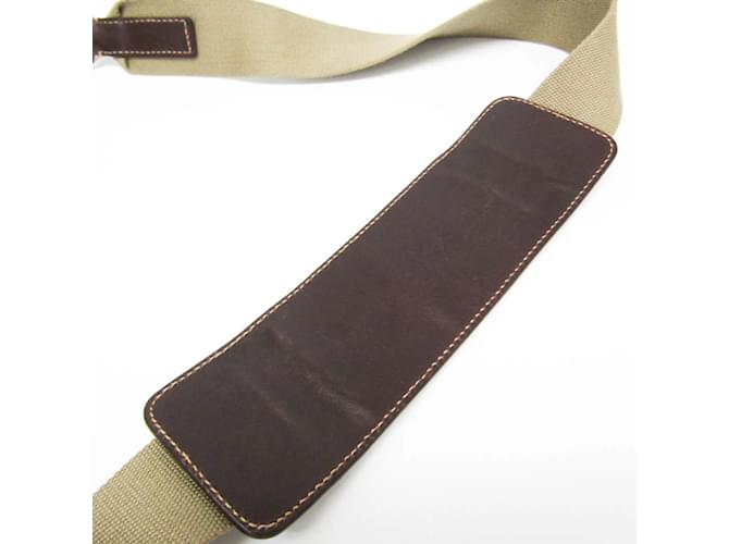 Borsa a spalla in pelle e jacquard Prada VA0649 Beige Marrone scuro - vista 9