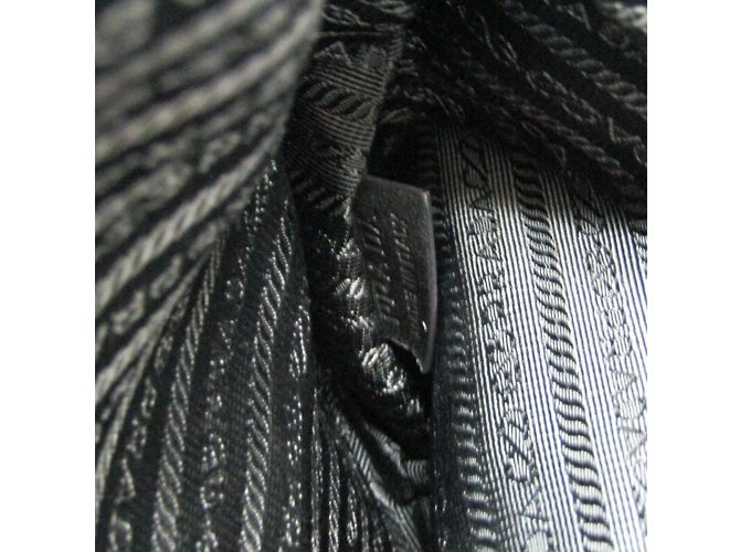 Borsa a tracolla da uomo Prada Tessuto VA0814 Nero - vista 10