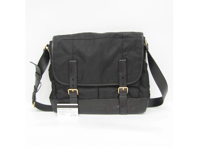 Borsa a tracolla da uomo Prada Tessuto VA0814 Nero - vista 4