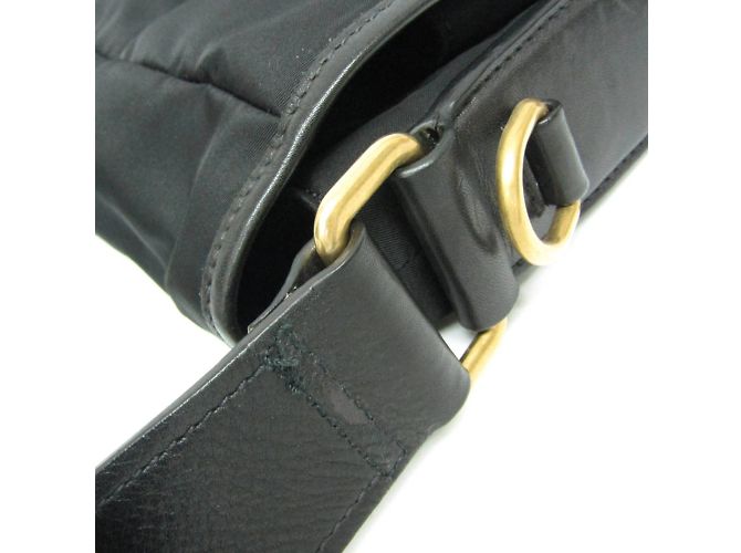 Borsa a tracolla da uomo Prada Tessuto VA0814 Nero - vista 7