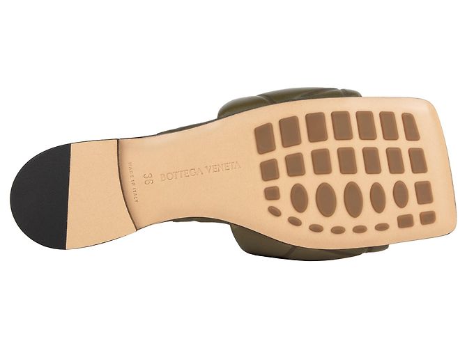 Bottega Veneta Ciabatta in Gomma Lido Verde Nero - vista 4