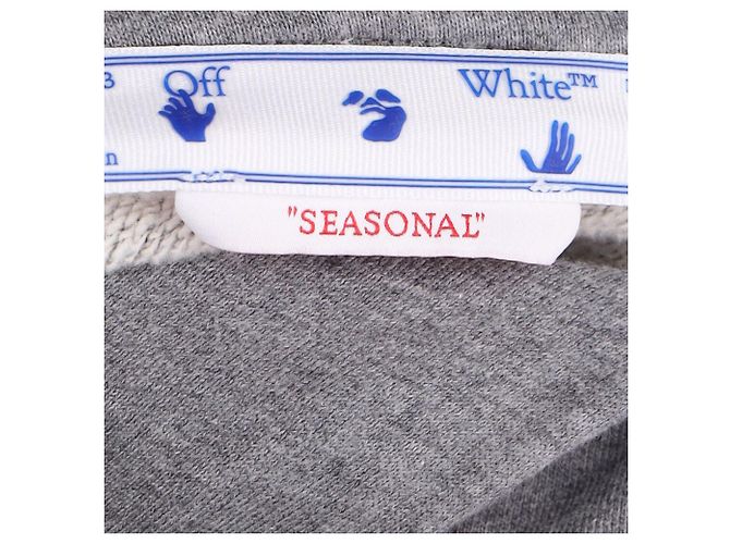 Off White Off-White Hoodie grau mit Druck - Ansicht 4
