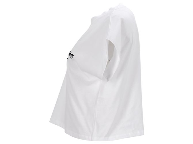Top corto Balmain en blanco - vista 2