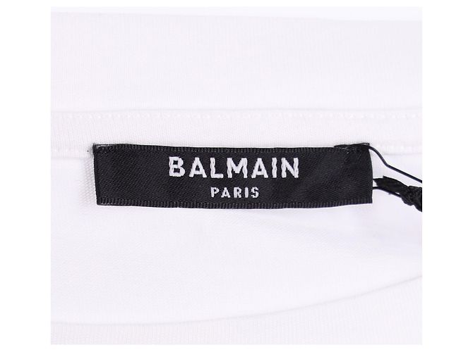 Top corto Balmain en blanco - vista 4