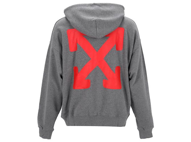 Off White Sudadera Off-White gris con estampado - vista 3