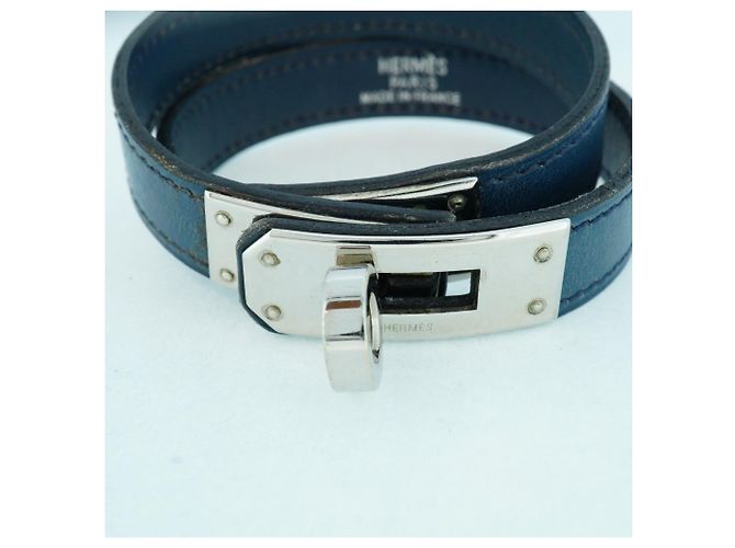 Hermès Kelly double tour Navy blue - view 4