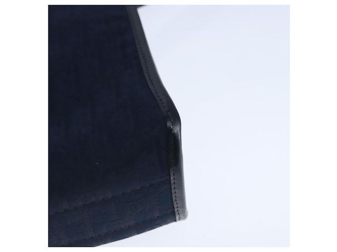 Borsa a spalla in tela Trotter Christian Dior blu navy oro Auth ep6477 D'oro - vista 16