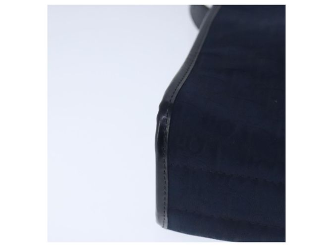 Borsa a spalla in tela Trotter Christian Dior blu navy oro Auth ep6477 D'oro - vista 9
