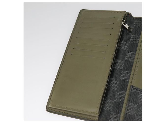 LOUIS VUITTON Cartera Larga Brazza Damier Graphite N62665 Auth 99242 Damier ebene - vista 17