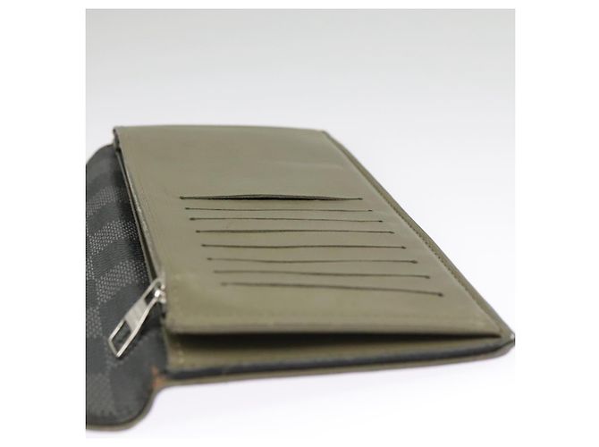 LOUIS VUITTON Cartera Larga Brazza Damier Graphite N62665 Auth 99242 Damier ebene - vista 20
