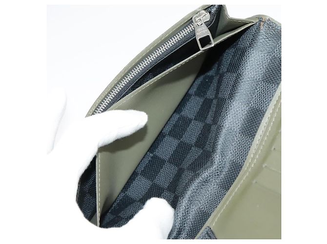LOUIS VUITTON Cartera Larga Brazza Damier Graphite N62665 Auth 99242 Damier ebene - vista 24