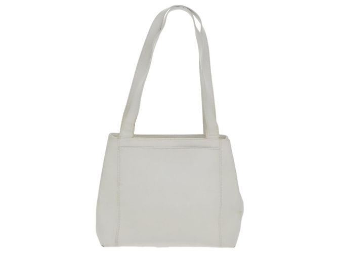 Borsa a spalla CHANEL in pelle caviar bianca oro CC Auth bs19456 Bianco D'oro - vista 2