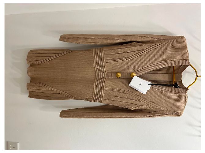 Abito in maglia Balmain Beige in Viscosa - vista 6