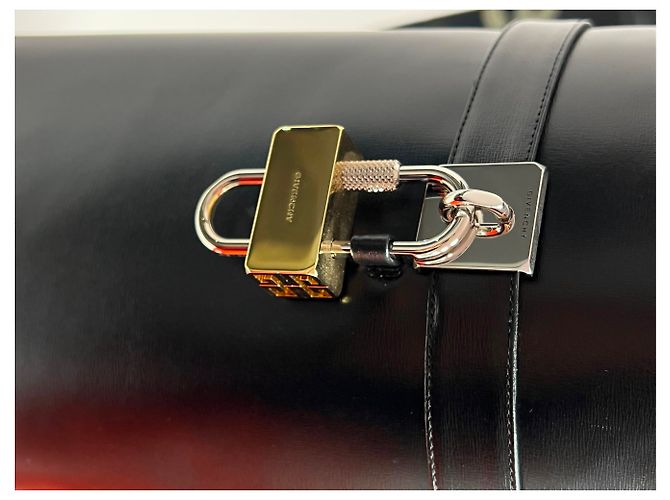Stivali Givenchy Shark in pelle nera con tacco alto Nero - vista 4