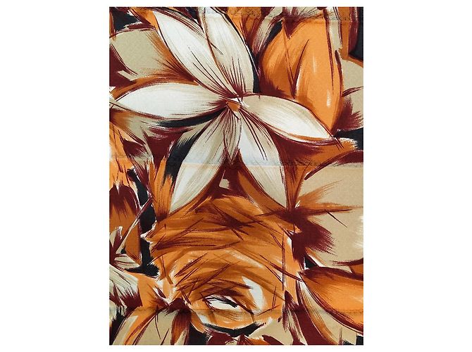 Dior Seidenschal Blumenmuster Orange - Ansicht 3