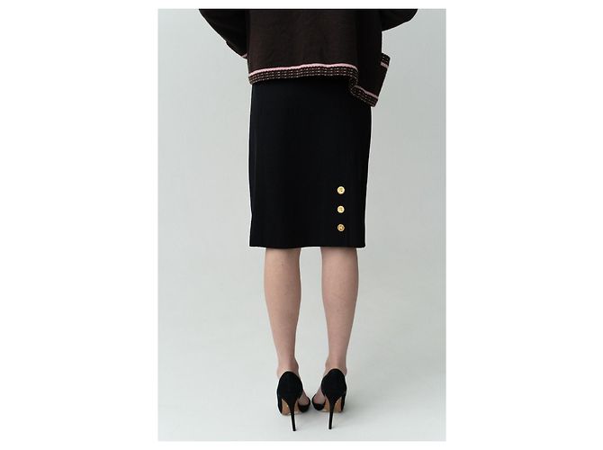 Schwarze Vintage Chanel Rock 1994 94P - Ansicht 10