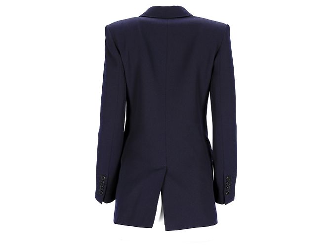 Blazer de botão único em lã azul marinho Ami - vista 8