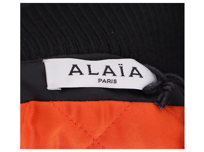 Alaïa Alaia Bomberkleid aus schwarzem Polyamid - Ansicht 10