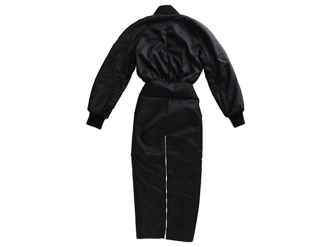 Alaïa Alaia Bomberkleid aus schwarzem Polyamid - Ansicht 2