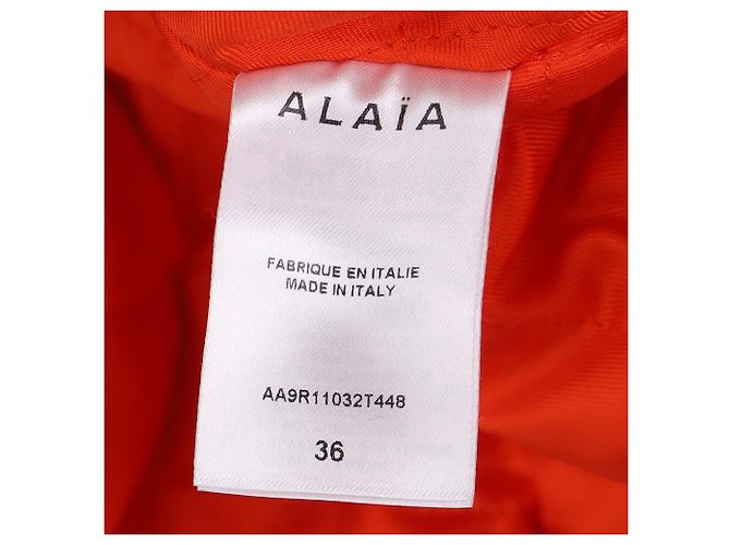 Alaïa Alaia Bomberkleid aus schwarzem Polyamid - Ansicht 3