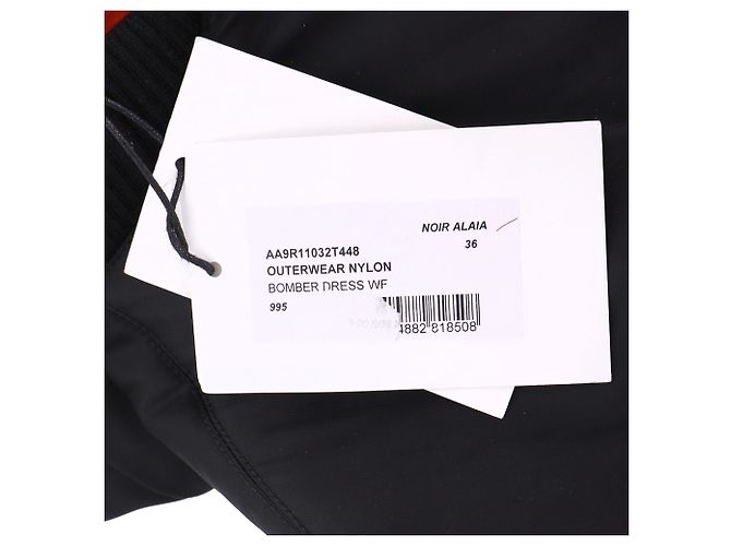 Alaïa Alaia Bomberkleid aus schwarzem Polyamid - Ansicht 4