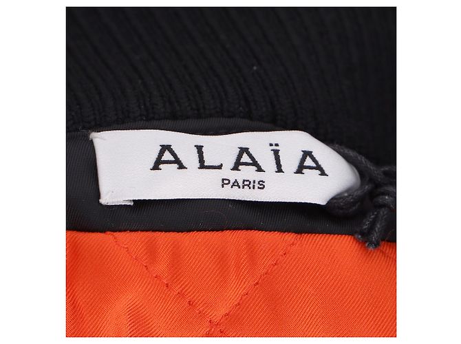 Alaïa Alaia Bomberkleid aus schwarzem Polyamid - Ansicht 5