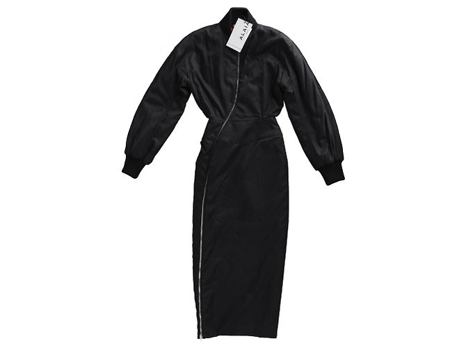 Alaïa Alaia Bomberkleid aus schwarzem Polyamid - Ansicht 6