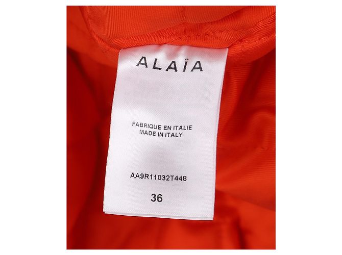 Alaïa Alaia Bomberkleid aus schwarzem Polyamid - Ansicht 8