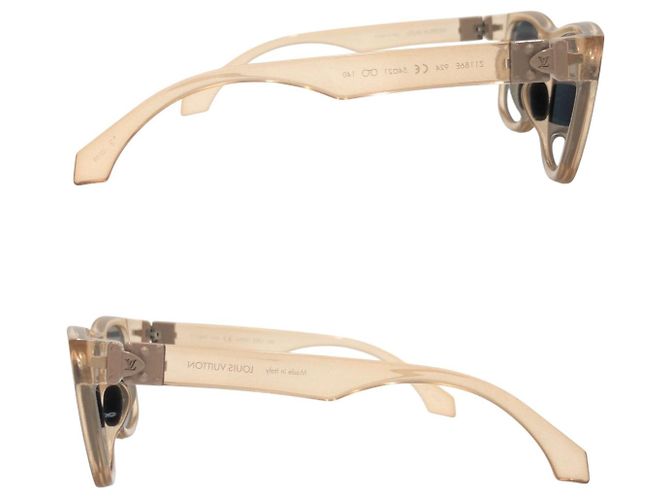 Lunettes de soleil carrées Rainbow Louis Vuitton Marron - vue 5