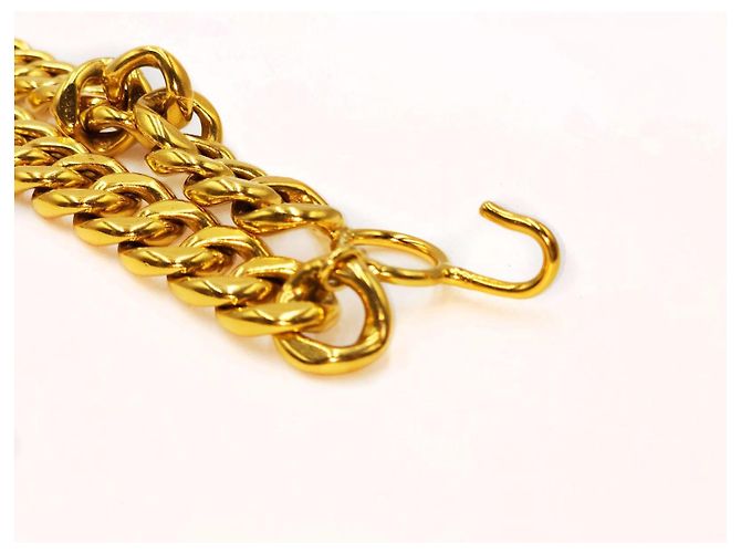 Vintage Seltenes Maison Gripoix Hufeisen Halskette Gürtel Chanel Gold hardware - Ansicht 13