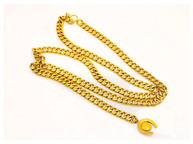 Vintage Seltenes Maison Gripoix Hufeisen Halskette Gürtel Chanel Gold hardware - Ansicht 3