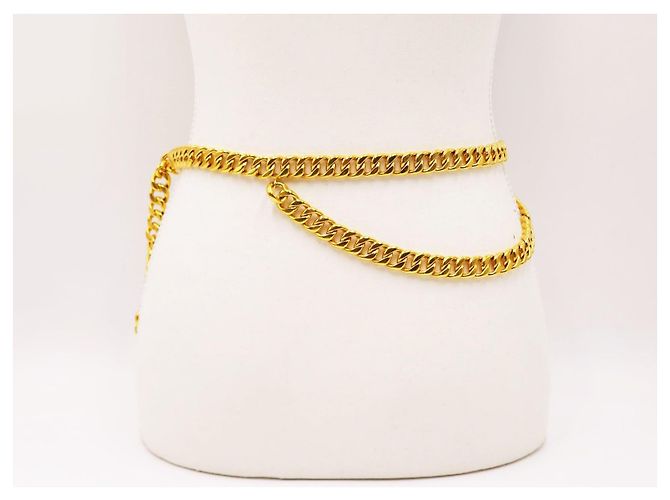 Vintage Seltenes Maison Gripoix Hufeisen Halskette Gürtel Chanel Gold hardware - Ansicht 7