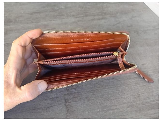 Massimo Dutti Ledergeldbörse braun - Ansicht 7