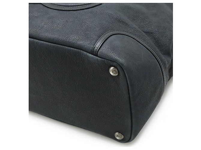 Borsa tote in caviale Chanel Coco Mark Nero - vista 3