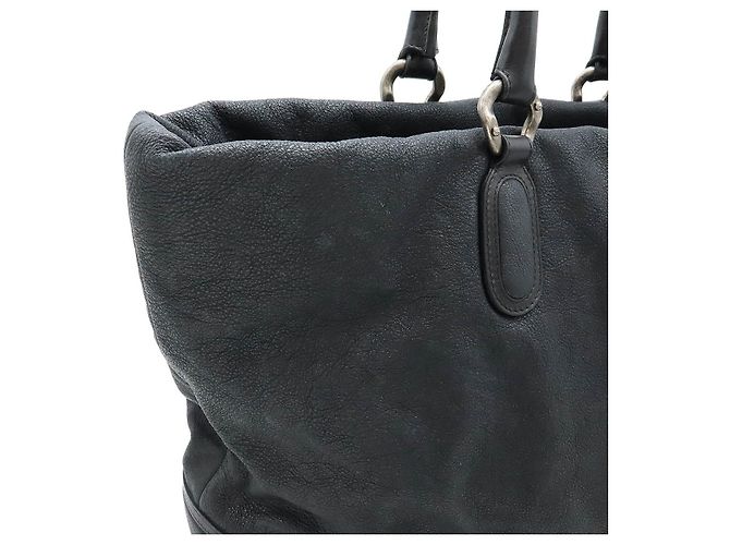 Borsa tote in caviale Chanel Coco Mark Nero - vista 7
