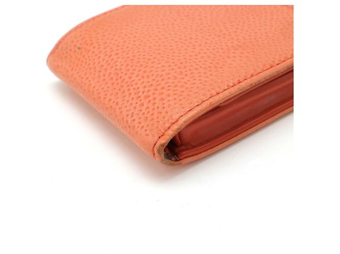 Funda para smartphone de piel de caviar de Chanel Naranja - vista 3