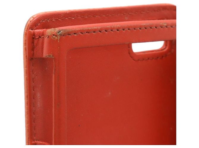 Funda para smartphone de piel de caviar de Chanel Naranja - vista 5