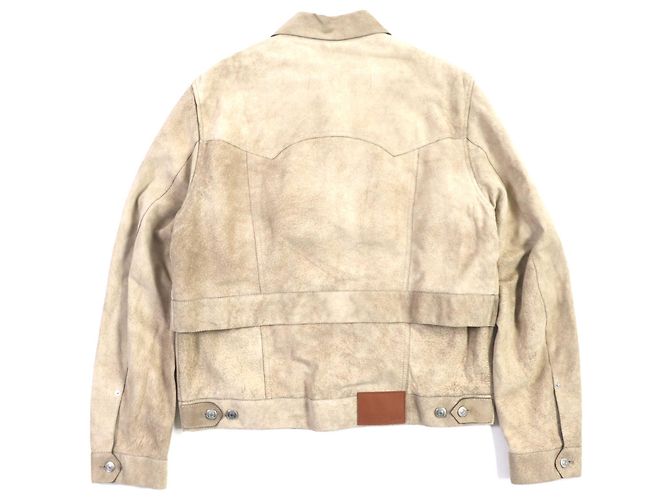 Dior Homme Cactus Jack Lammfelljacke Limited Beige - Ansicht 3