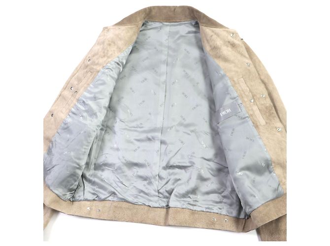 Dior Homme Cactus Jack Lammfelljacke Limited Beige - Ansicht 4