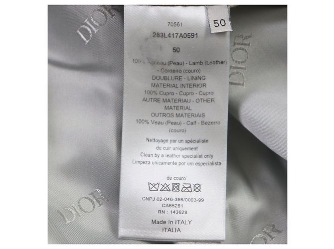 Dior Homme Cactus Jack Lammfelljacke Limited Beige - Ansicht 7