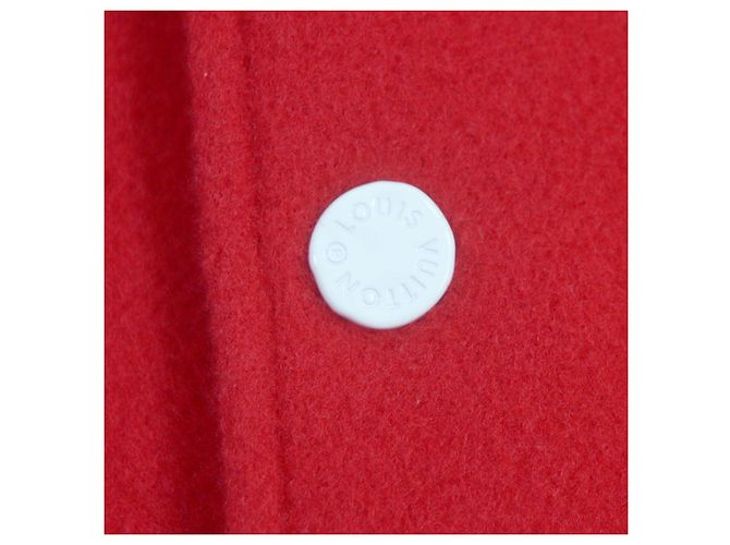 Louis Vuitton Bestickte Varsity-Jacke Rot Weiß - Ansicht 5