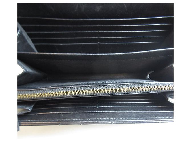 Cartera de cuero Gucci GG Marmont con cadena negra - vista 6