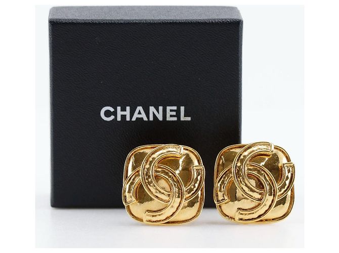 Chanel Coco Mark Ohrringe vergoldet 94P Golden - Ansicht 7