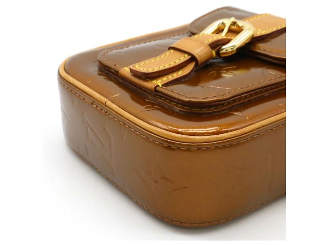 Borsa a spalla Christy PM Monogram Vernis Louis Vuitton M91111 Bronzo - vista 3