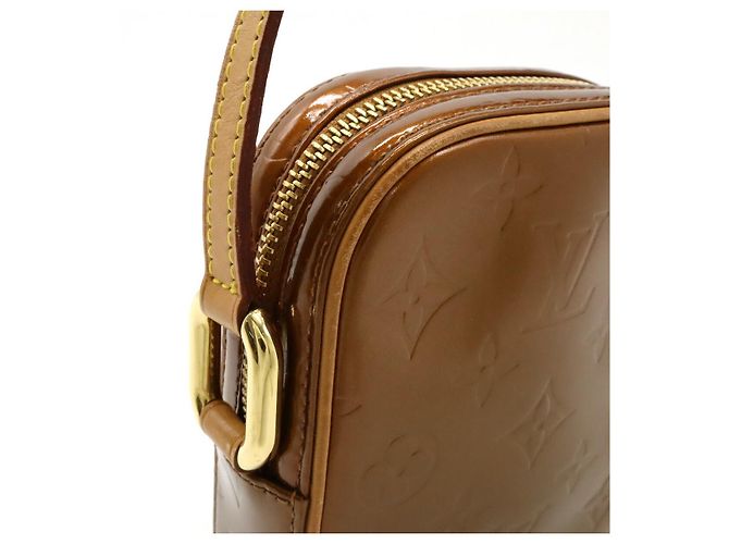 Borsa a spalla Christy PM Monogram Vernis Louis Vuitton M91111 Bronzo - vista 7